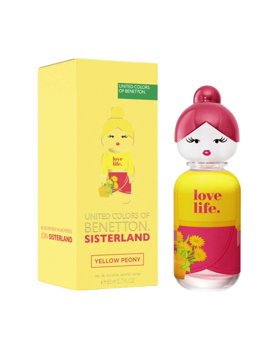Benetton United Colors Sisterland Yellow Peony 80 ml edt mujer