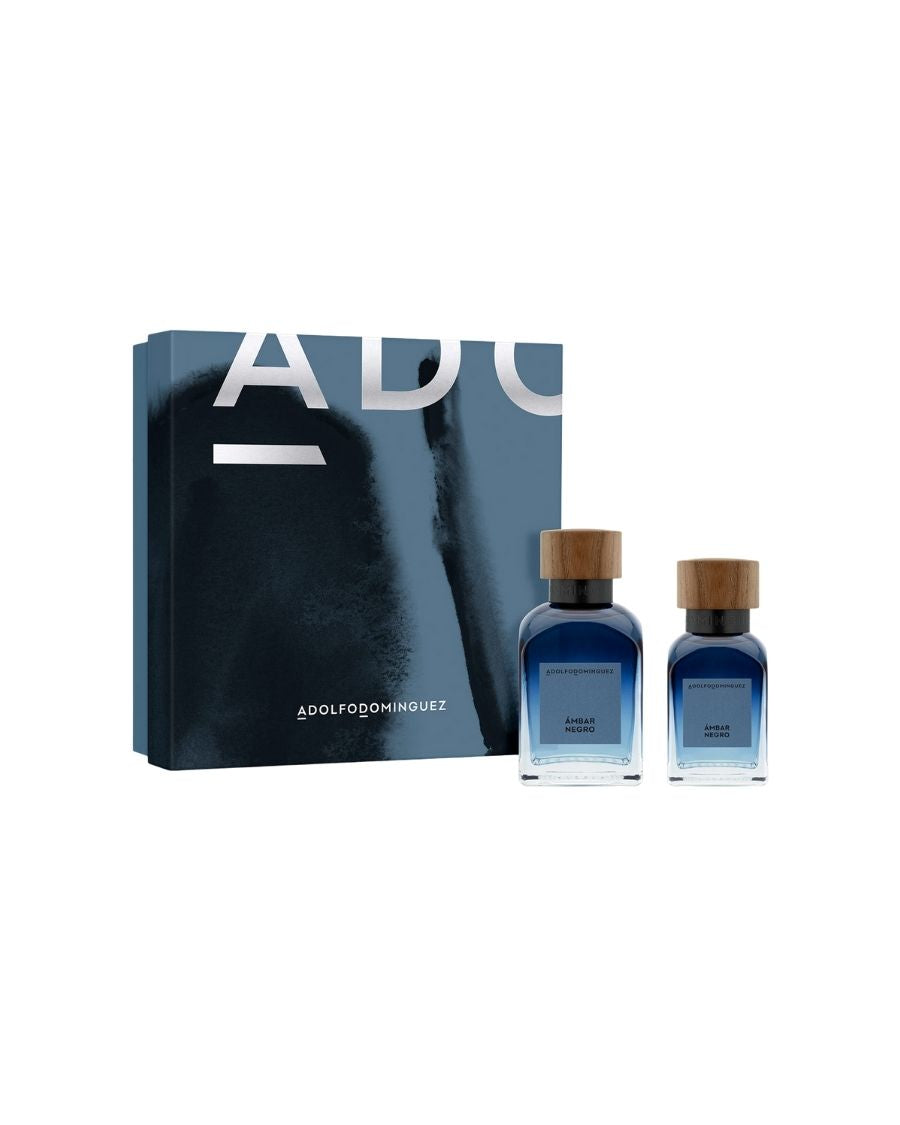 Set Adolfo Domínguez Ámbar Negro (EDP 120 ml + EDP 60 ml) Hombre