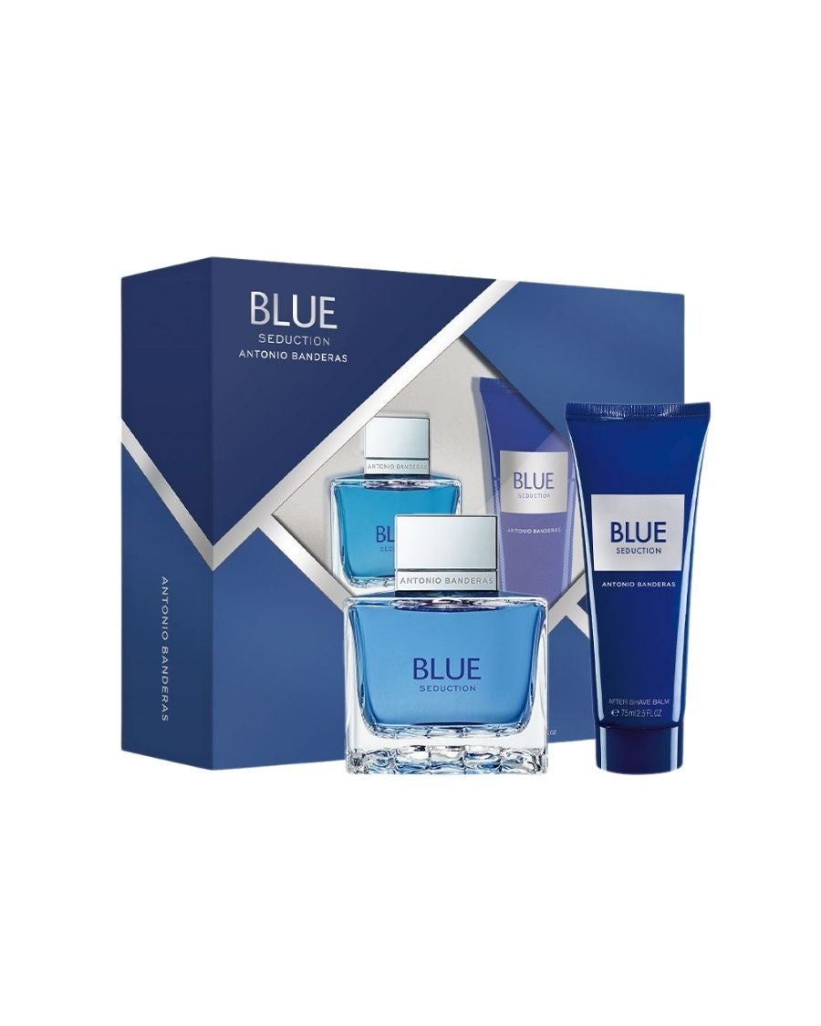 Set Antonio Banderas Blue Seduction (EDT 100 ml + After shave 75 ml) Hombre