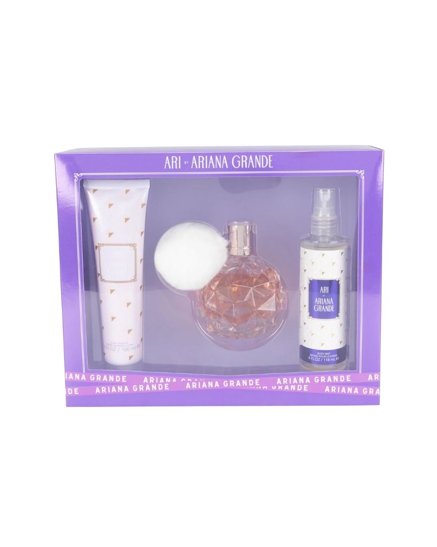Set Ariana Grande Ari (EDP 100 ml + Mist 118 ml + Body souffle 100 ml) Mujer