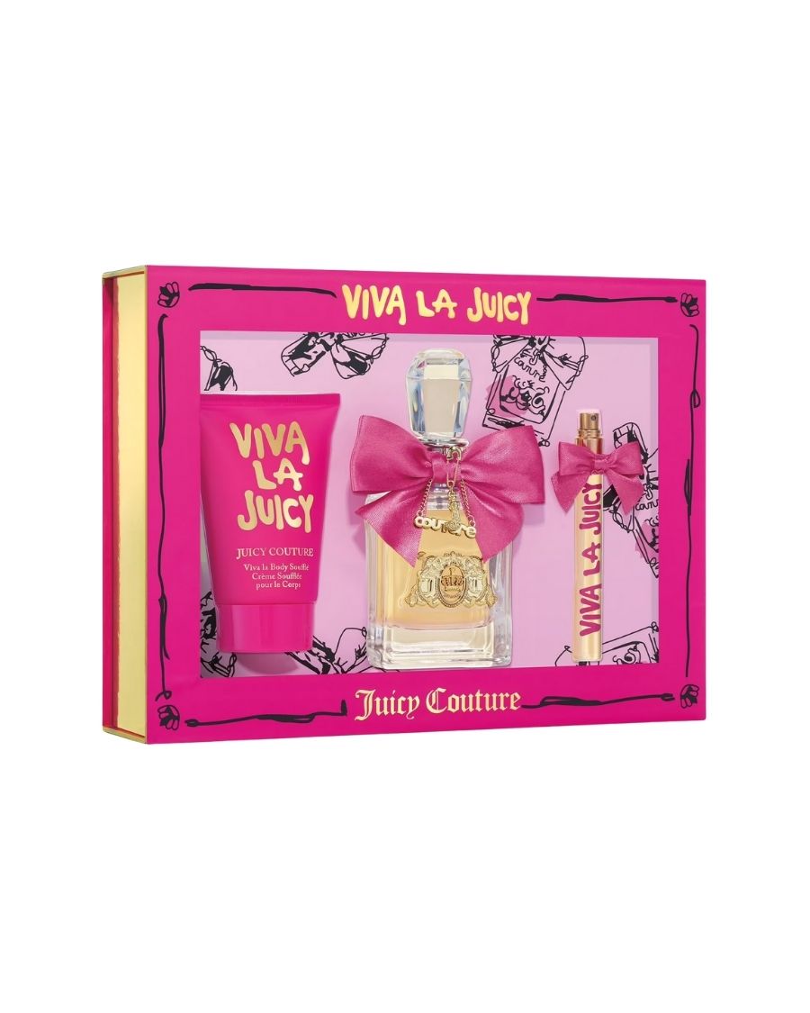 Set Viva La Juicy (EDP 100 ml + Body souffle 125 ml + Mini EDP 10 ml) Mujer