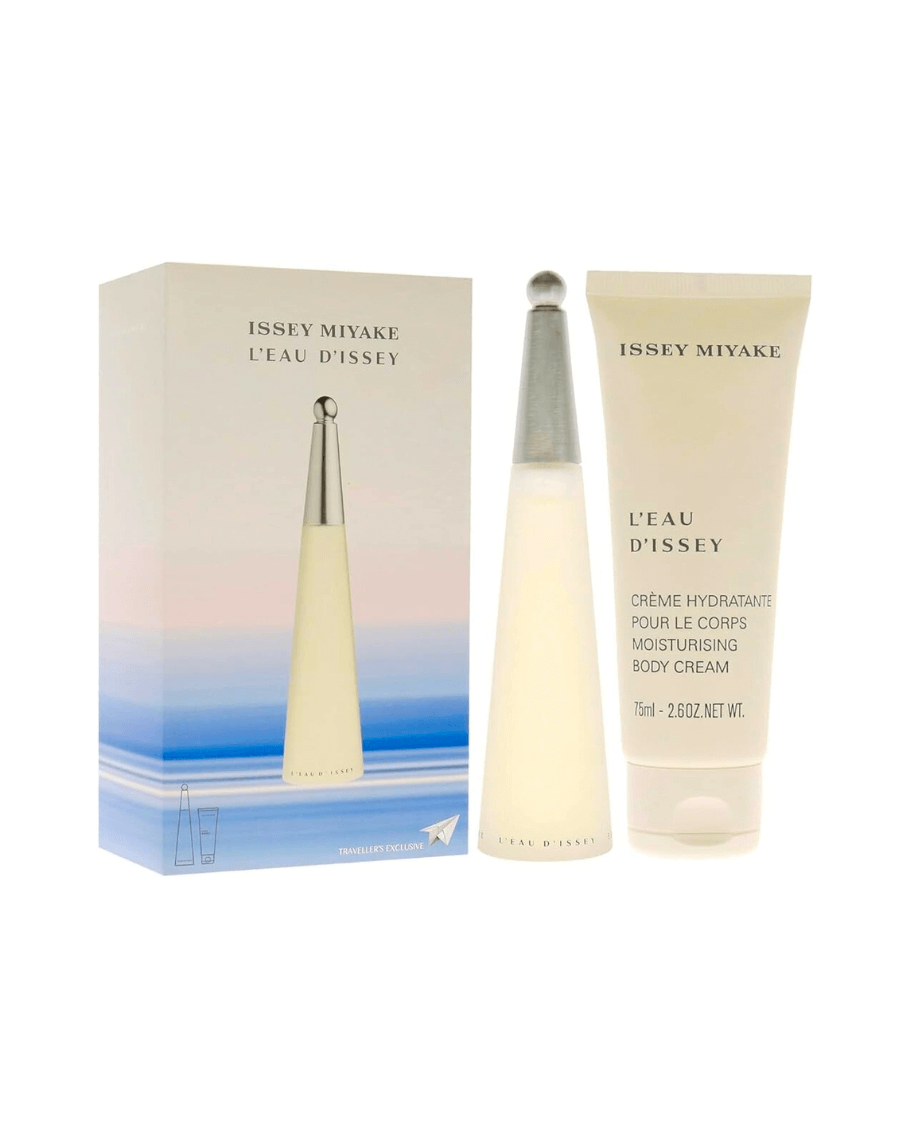 Set Issey Miyake L'Eau d'Issey (perfume 100 ml edt + crema hidratante perfumada 75 ml) Mujer
