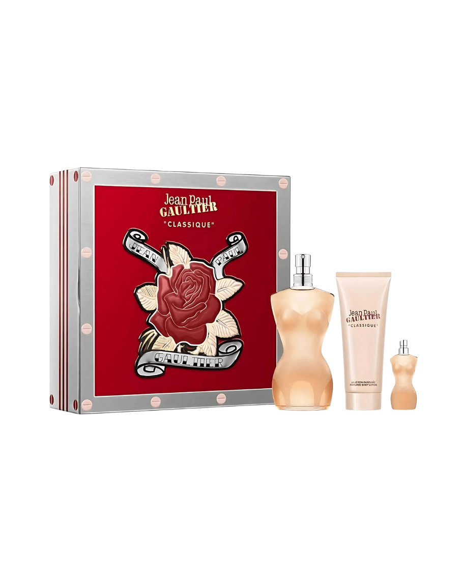 Set Jean Paul Gaultier Classique (perfume 100 ml + crema 75 ml + mini 6 ml) mujer