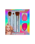 Set Paris Hilton | Essential Face Brush (3 brochas para maquillaje + 2 esponjas) mujer