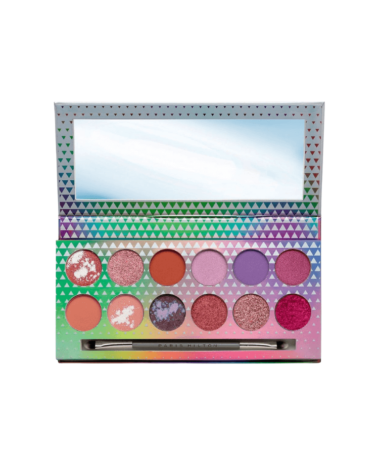 Set Paris Hilton | Paleta Everyday Chic (12 sombras para párpados + pincel doble) mujer